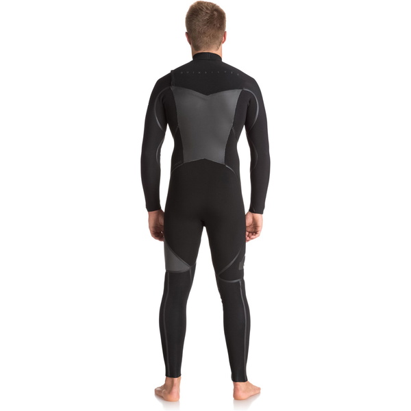 Quiksilver Syncro Und 4/3mm Chest Zip Anzug Jet Black Eqyw103044